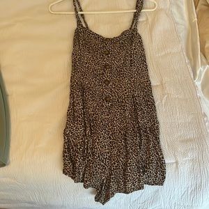 Cheetah, print, romper, size medium